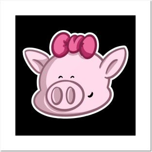 Cute Kawaii Piggy Posters and Art